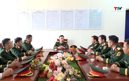 Bộ Chỉ huy quân sự tỉnh kiểm tra sẵn sàng chiến đấu, chúc Tết đơn vị trực Tết