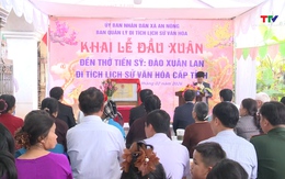 Khai lễ đầu xuân đền thờ tiến sĩ Đào Xuân Lan