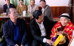 Phó Chủ tịch Hội đồng nhân dân tỉnh Nguyễn Quang Hải thăm, chúc Tết tại xã Triệu Sơn