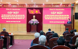 Thường trực  Tỉnh ủy gặp mặt các đồng chí nguyên lãnh đạo tỉnh