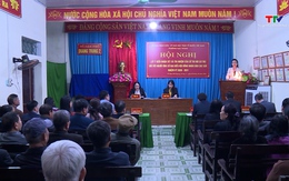 Lấy ý kiến cử tri tổ dân phố Quang Trung 2, phường Hạc Thành đối với người ứng cử Đại biểu Hội đồng Nhân dân