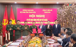 Bộ Chỉ huy Quân sự tỉnh và Công ty Điện lực Thanh Hóa tổ chức Lễ kết nghĩa.