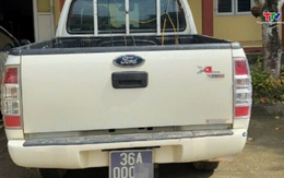 Cảnh sát giao thông Thanh Hóa xử phạt xe biển xanh vi phạm giao thông