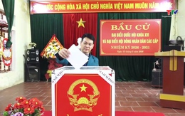 Cử tri xã Cẩm Thủy nô nức tham gia Ngày hội non sông