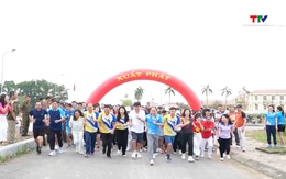 Xã Hoạt Giang: Hơn 600 cán bộ và Nhân dân tham gia Ngày chạy Olympic
