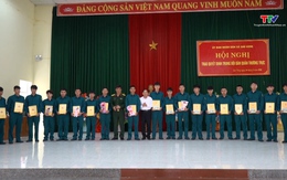 Xã Sao Vàng công bố Quyết định thành lập Trung đội Dân quân thường trực