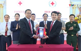 Hội nghị trao đổi đoàn thường niên Hội chữ thập đỏ Thanh Hóa - Hủa Phăn