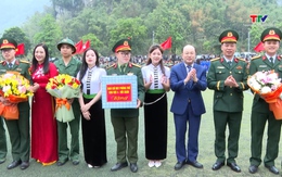 Phó Chủ tịch UBND tỉnh Cao Văn Cường dự lễ giao nhận quân năm 2026