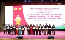 Phường Hạc Thành gặp mặt Bí thư Chi bộ, Tổ trưởng Tổ dân phố, Trưởng ban công tác mặt trận