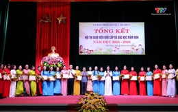 Cẩm Thủy trao giải Hội thi giáo viên giỏi bậc học 