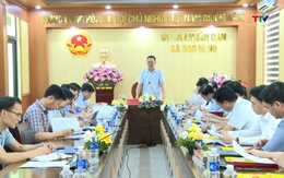 Phó Bí thư Tỉnh ủy Trịnh Tuấn Sinh làm việc với xã Sao Vàng