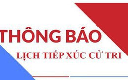 Thông báo tiếp xúc cử tri ngày 28/4/2026