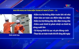 Khuyến nghị an toàn điện trong kỳ nghỉ lễ 30/4 – 1/5