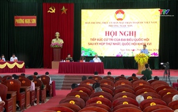 Đại biểu Quốc hội tiếp xúc cử tri phường Ngọc Sơn và xã Tượng Lĩnh