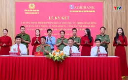 Ký kết Chương trình phối hợp bảo đảm an ninh trật tự trong hoạt động ngân hàng