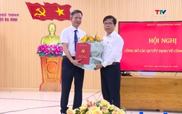 Phường Hạc Thành  công bố các quyết định về công tác cán bộ