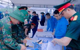 Lấy mẫu, bàn giao hài cốt liệt sĩ tại nghĩa trang liệt sĩ Quảng Xương