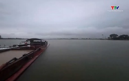 Ninh Bình: Tạm giữ tàu khai thác cát trái phép trên sông Đào