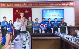 Đoàn phường Hạc Thành ký kết chương trình phối hợp với các đơn vị
