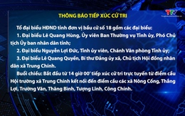 Thông báo tiếp xúc cử tri ngày 11/6