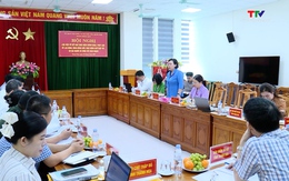 Đoàn khảo sát của Quốc hội làm việc với Sở Nội vụ Thanh Hóa về thực hiện chính sách, pháp luật lĩnh vực văn hóa - xã hội