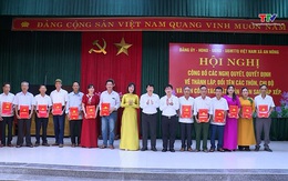 Xã An Nông công bố các quyết định thành lập thôn, chi bộ sau sắp xếp