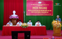 Chủ tịch UBND tỉnh và các đại biểu Hội đồng nhân dân tỉnh tiếp xúc cử tri