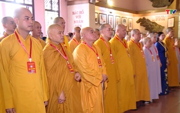 Đoàn đại biểu dự Đại hội đại biểu Phật giáo tỉnh Thanh Hóa lần thứ IX dâng hương, báo công với Chủ tịch Hồ Chí Minh
