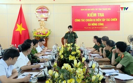 Kiểm tra công tác chuẩn bị Diễn tập tại xã Nông Cống