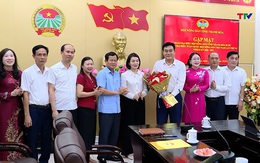 Gặp mặt đoàn đại biểu Hội Nông dân tỉnh dự Đại hội Hội Nông dân Việt Nam lần thứ IX