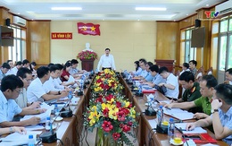 Phó Chủ tịch Thường trực UBND tỉnh Mai Xuân Liêm làm việc với các xã Vĩnh Lộc, Biện Thượng, Tây Đô