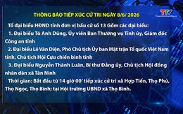 Thông báo tiếp xúc cử tri ngày 8/6/2026