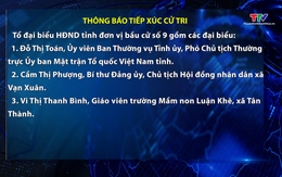 Thông báo tiếp xúc cử tri 