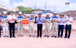 Bí thư Tỉnh ủy Lê Đức Thái kiểm tra tiến độ triển khai một số dự án trọng điểm tại Khu kinh tế Nghi Sơn