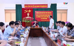 Đoàn đại biểu Quốc hội tỉnh Thanh Hóa khảo sát việc thực hiện chính quyền địa phương 2 cấp tại xã Thiệu Trung