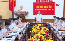 Chủ tịch UBND tỉnh Thanh Hóa tiếp doanh nghiệp tháng 9