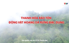 Phim Khoa giáo: Thanh Hoá bảo tồn động vật hoang dã rừng đặc dụng