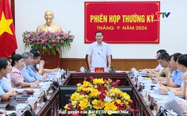 Phiên họp thường kỳ UBND tỉnh tháng 9/2024