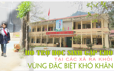 Hỗ trợ học sinh gặp khó tại các xã ra khỏi vùng đặc biệt khó khăn