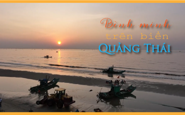 Bình minh trên biển Quảng Thái