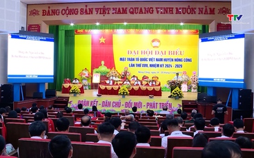 Đại hội đại biểu Mặt trận Tổ quốc huyện Nông Cống lần thứ XVII, nhiệm kỳ 2024-2029