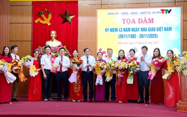 Xã Định Tân tọa đàm kỷ niệm 43 năm Ngày Nhà giáo Việt Nam
