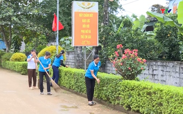 Phụ nữ Thanh Hóa chung tay xây dựng cảnh quan nông thôn mới 