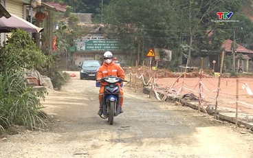 Tỉnh lộ 521B qua xã Pù Luông xuống cấp nghiêm trọng