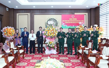 Lãnh đạo tỉnh Thanh Hóa thăm, chúc mừng Bộ Chỉ huy Quân sự tỉnh