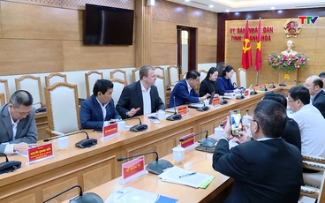 Lãnh đạo tỉnh làm việc với Tập đoàn Hùng Nhơn và Tập đoàn De Heus