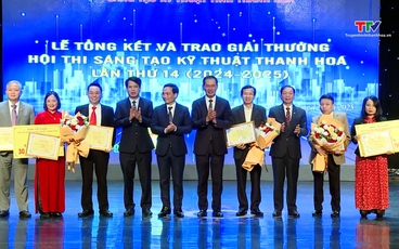 Trao giải Hội thi sáng tạo kỹ thuật Thanh Hoá lần thứ 14