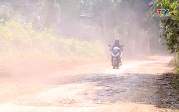 Đường xã Sao Vàng đi xã Luận Thành xuống cấp nghiêm trọng