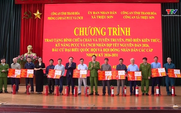 Triệu Sơn: 100% nhà văn hóa được trang bị bình chữa cháy tại chỗ