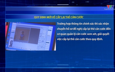 Quy định mới về cấp lại thẻ căn cước